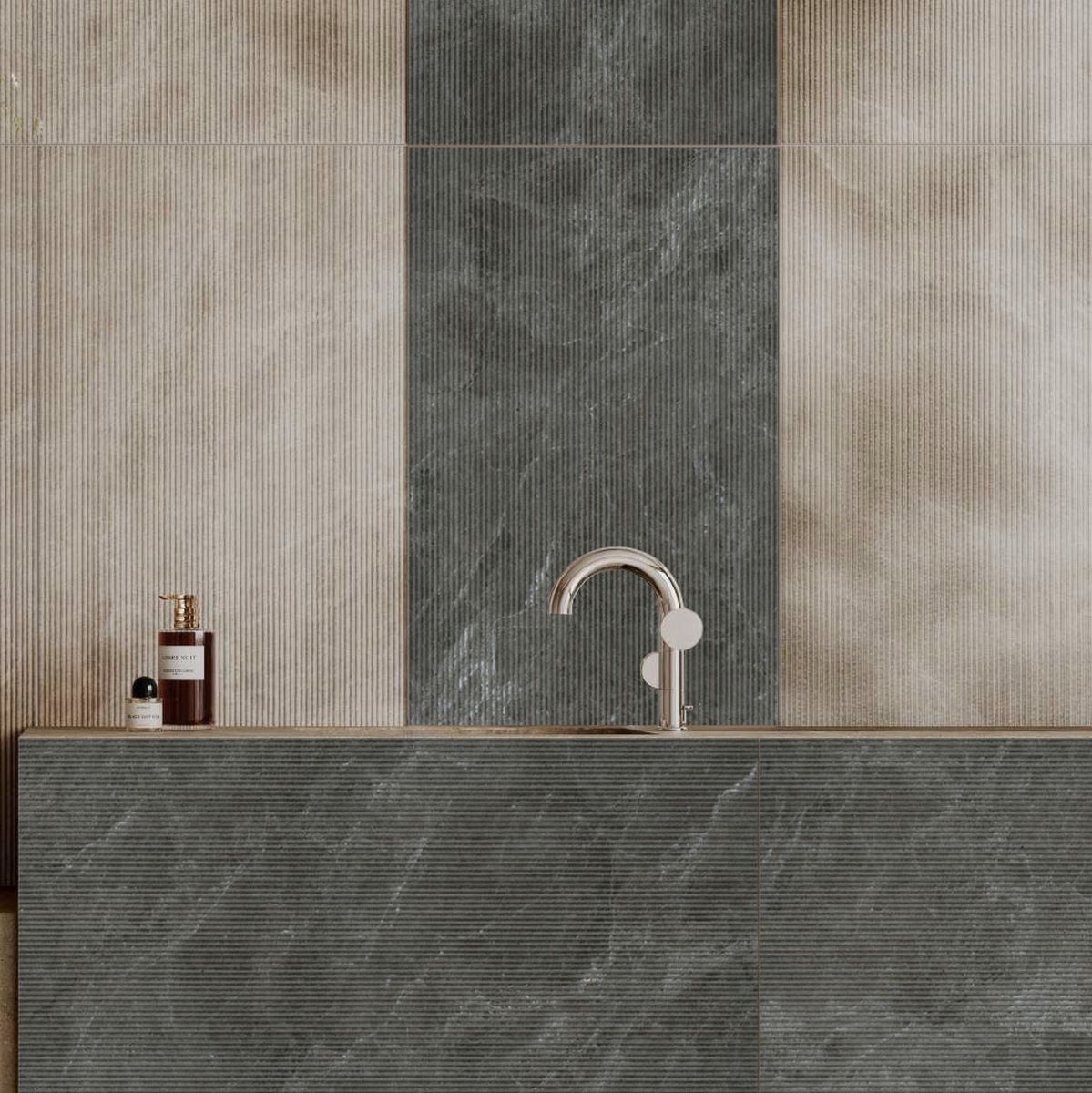 Керамогранит Rigato Decor Antrasite 60x120 Керамогранит Rigato Decor Antrasite 60x120
