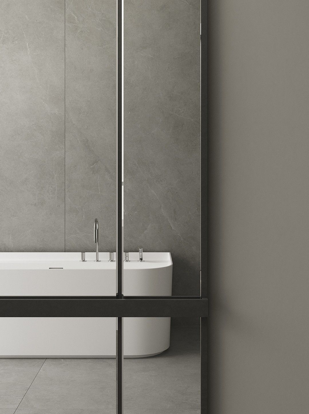 Керамическая плитка Vonn Grey Ductile 90x270 Керамическая плитка Vonn Grey Ductile 90x270