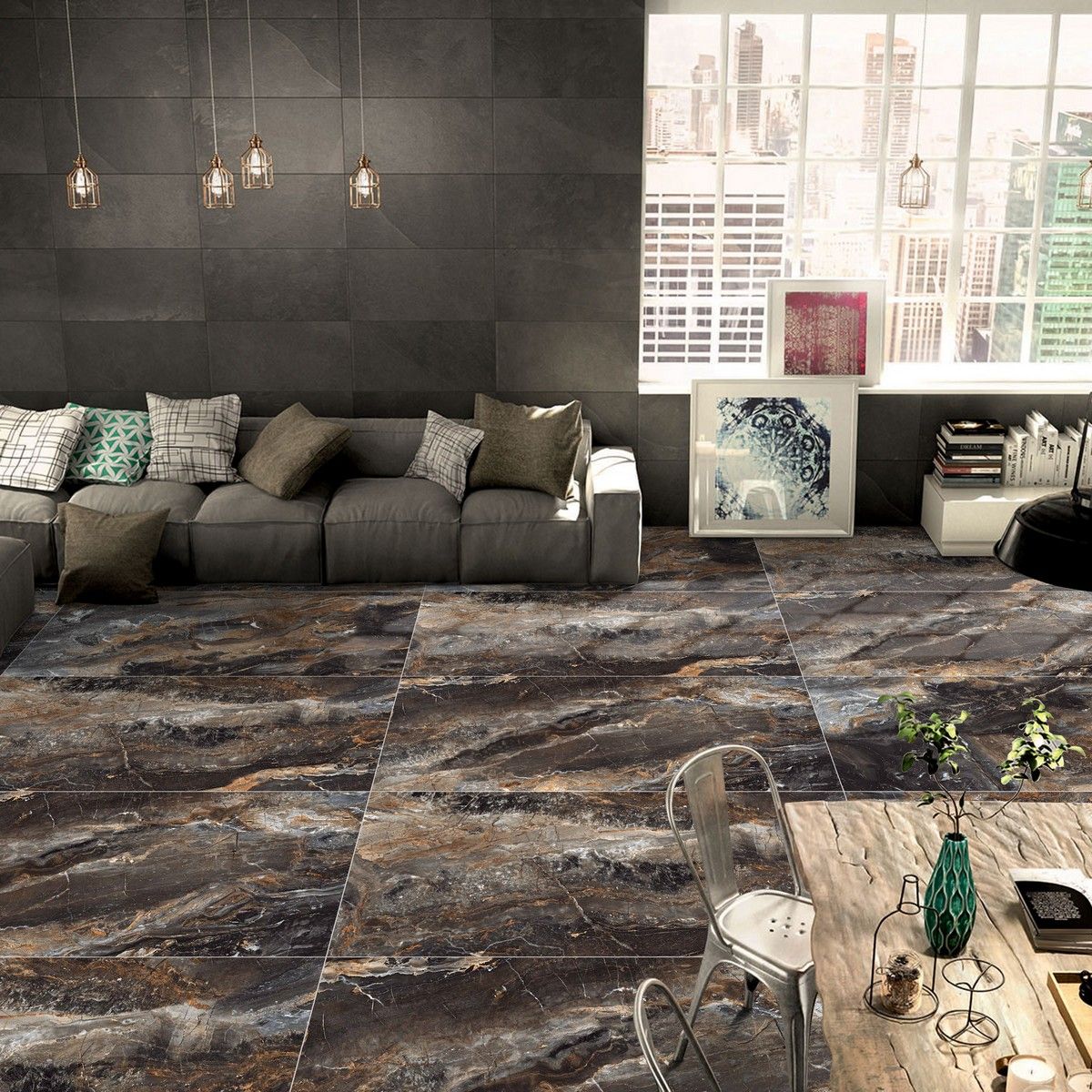 Керамогранит Sale Lawa Nero Carving 60x120 Керамогранит Sale Lawa Nero Carving 60x120