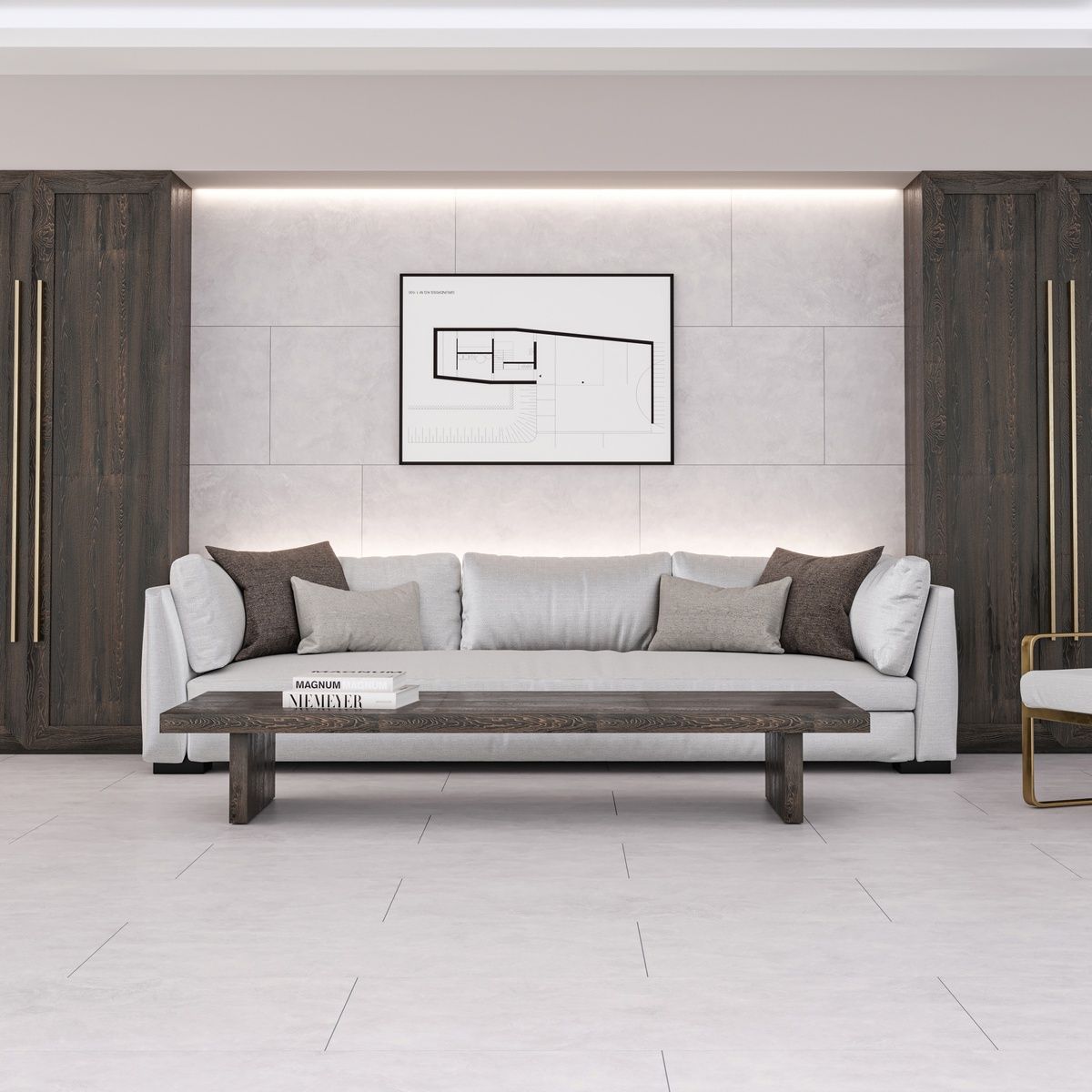 Керамогранит Loft Evoque Bianco Carving 60x120 Керамогранит Loft Evoque Bianco Carving 60x120