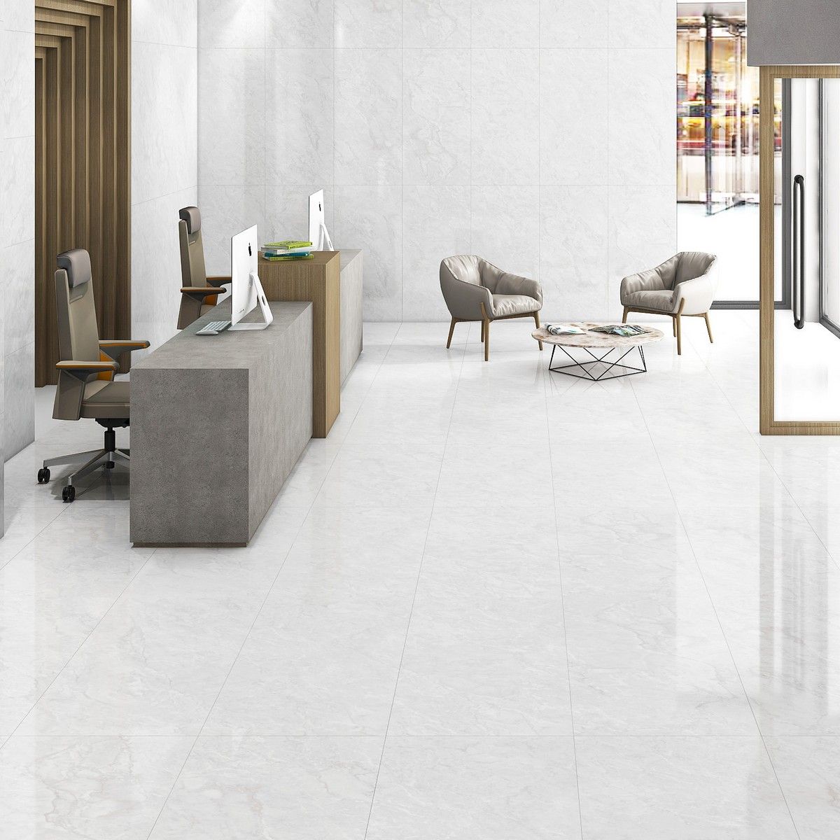 Керамогранит Concept Carrara Pearl Polished 60x120 Керамогранит Concept Carrara Pearl Polished 60x120