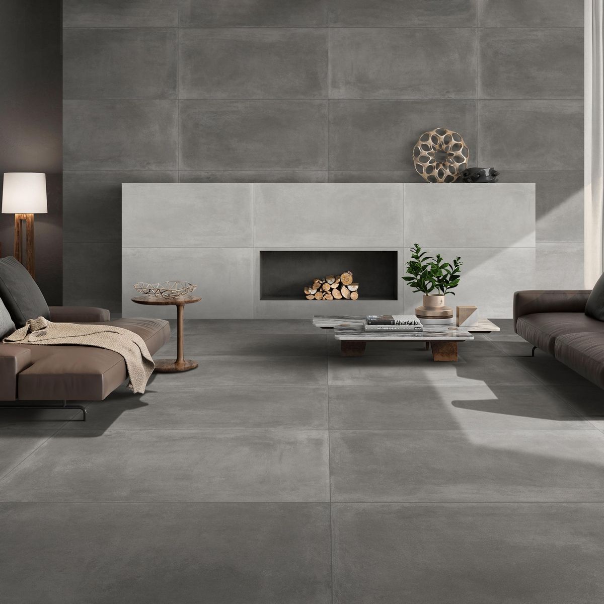 Керамогранит Concept Concrete Dark Matt 60x120 Керамогранит Concept Concrete Dark Matt 60x120