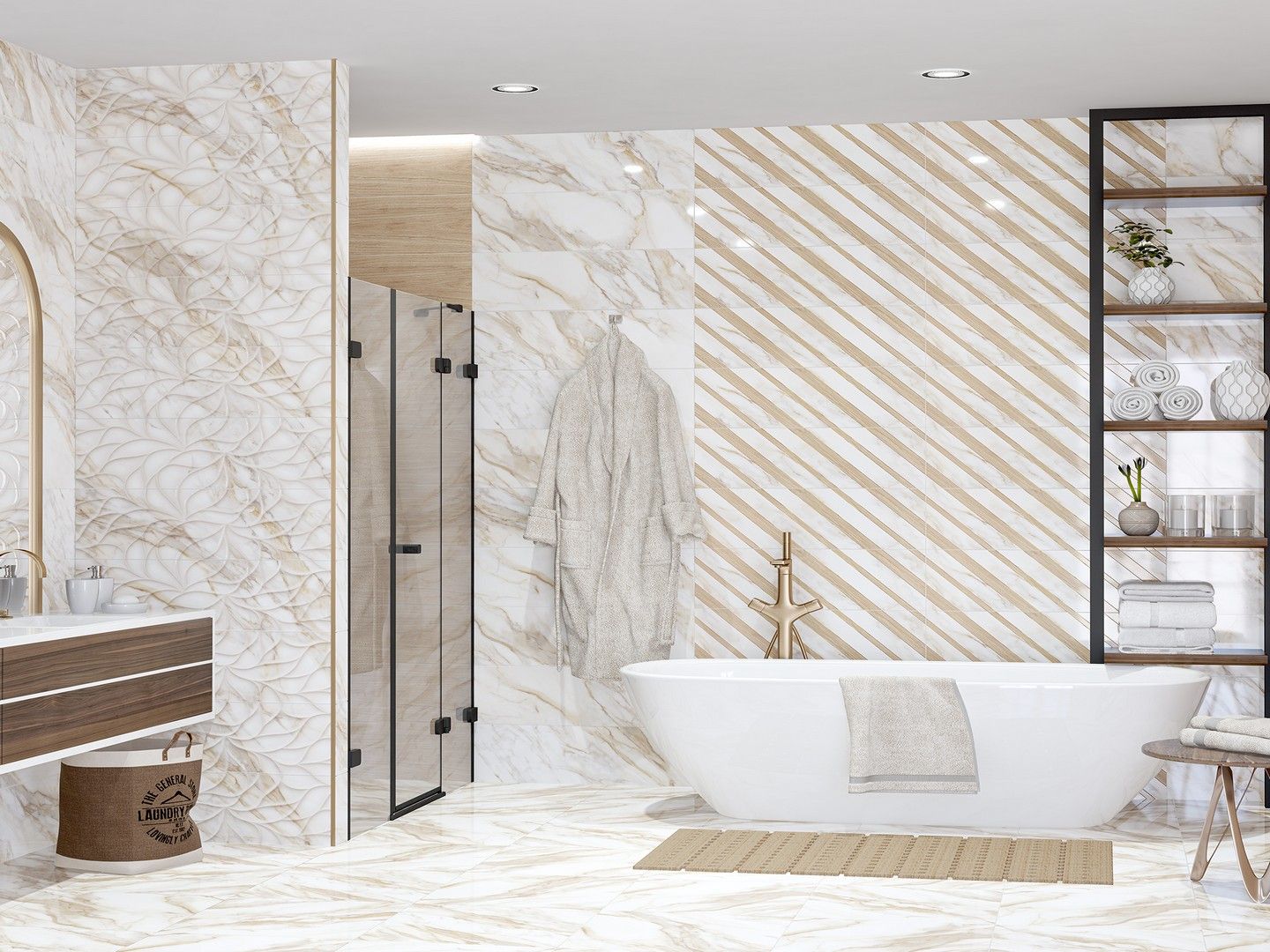 Керамическая плитка Calacatta Oro Calacatta Oro Chevron 24.2x70 24.2x70 Керамическая плитка Calacatta Oro Calacatta Oro Chevron 24.2x70 24.2x70