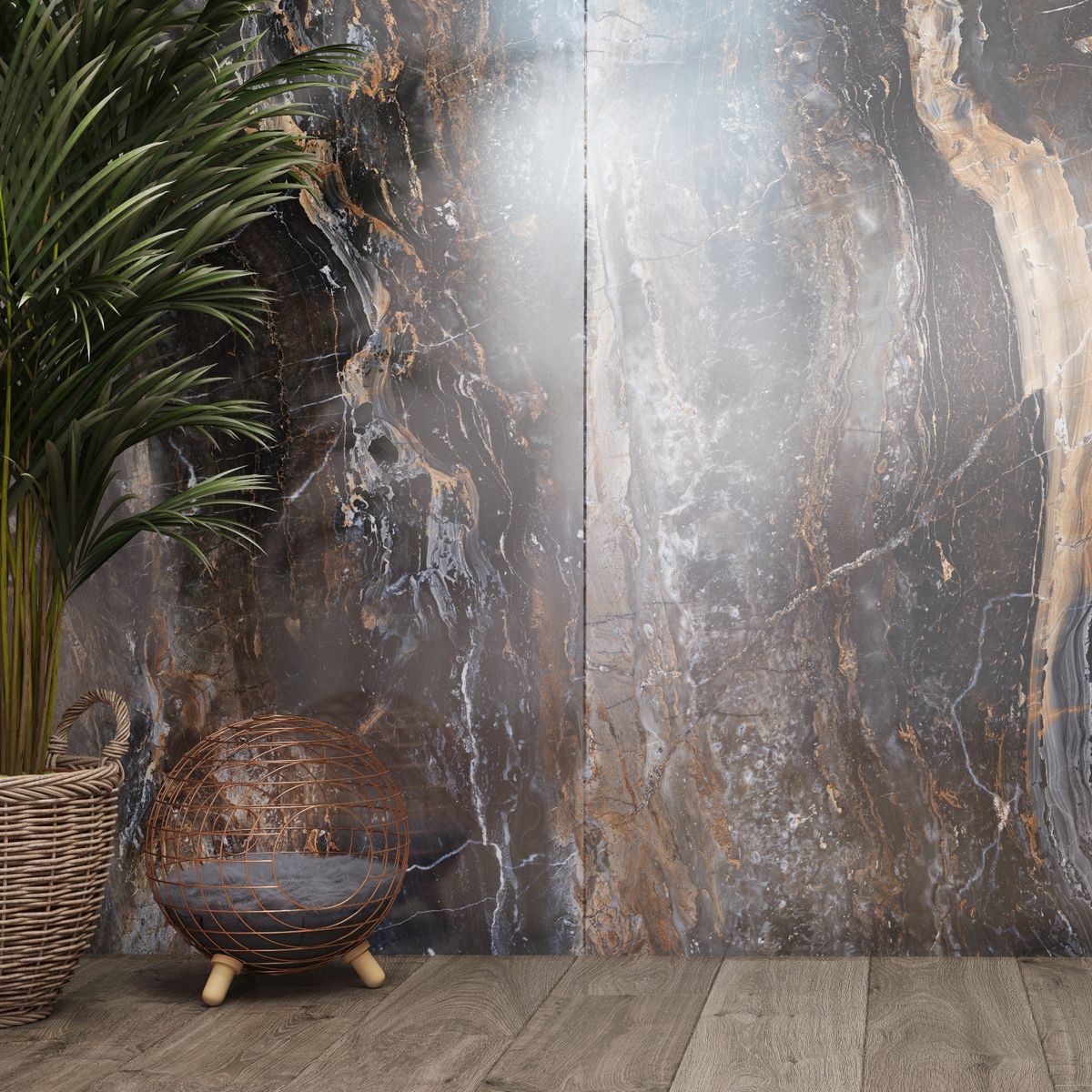 Керамогранит Titanium Lawa Nero Polished 120x280 Керамогранит Titanium Lawa Nero Polished 120x280