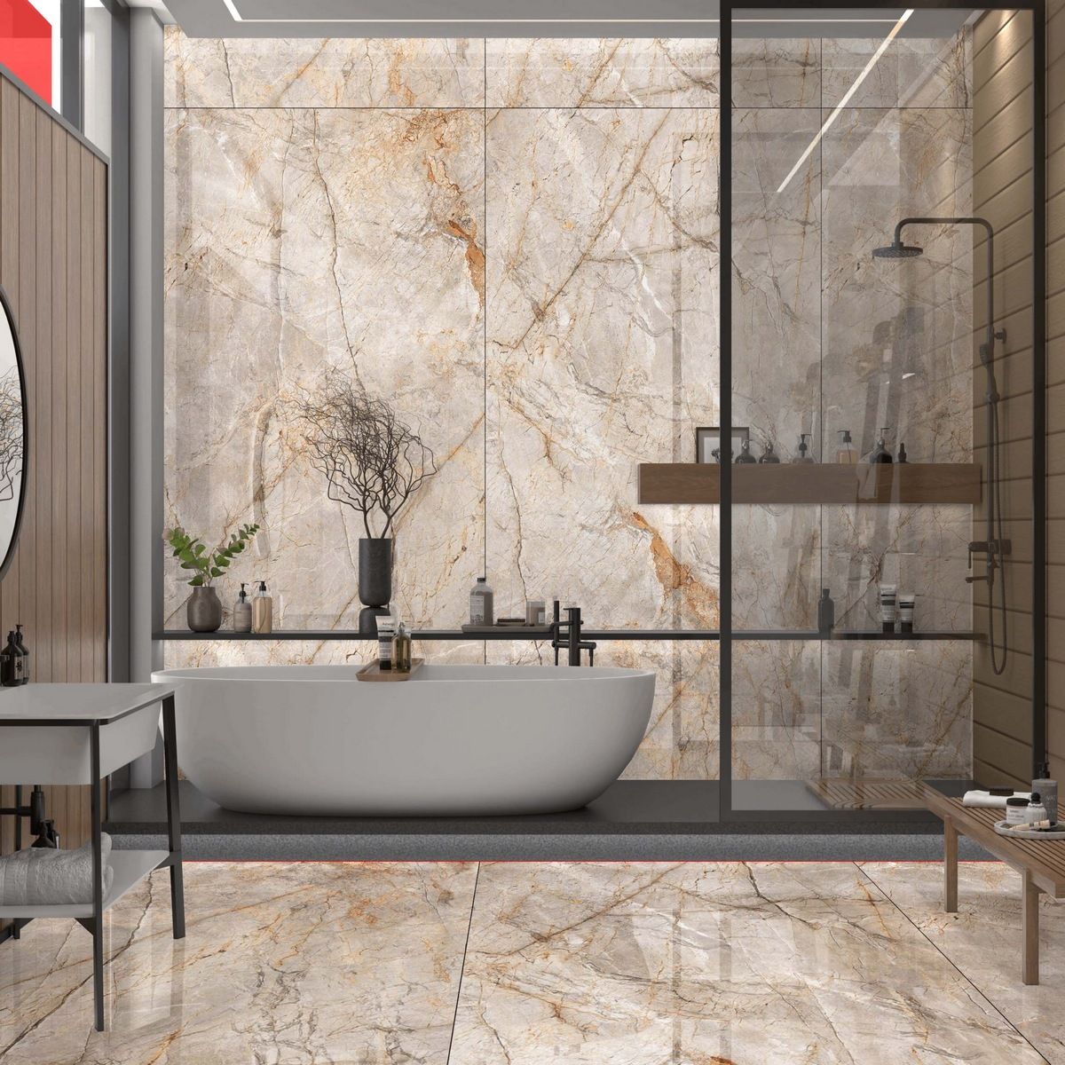 Керамогранит Titanium Silver River Classic Polished 120x280 Керамогранит Titanium Silver River Classic Polished 120x280