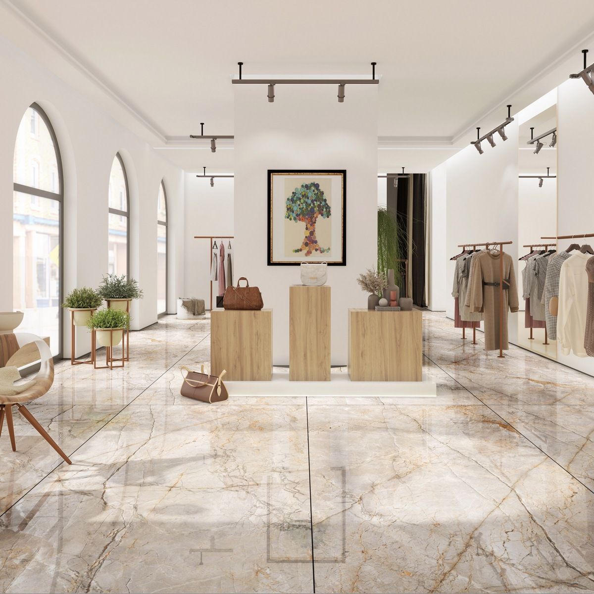 Керамогранит Titanium Silver River Classic Polished 120x280 Керамогранит Titanium Silver River Classic Polished 120x280