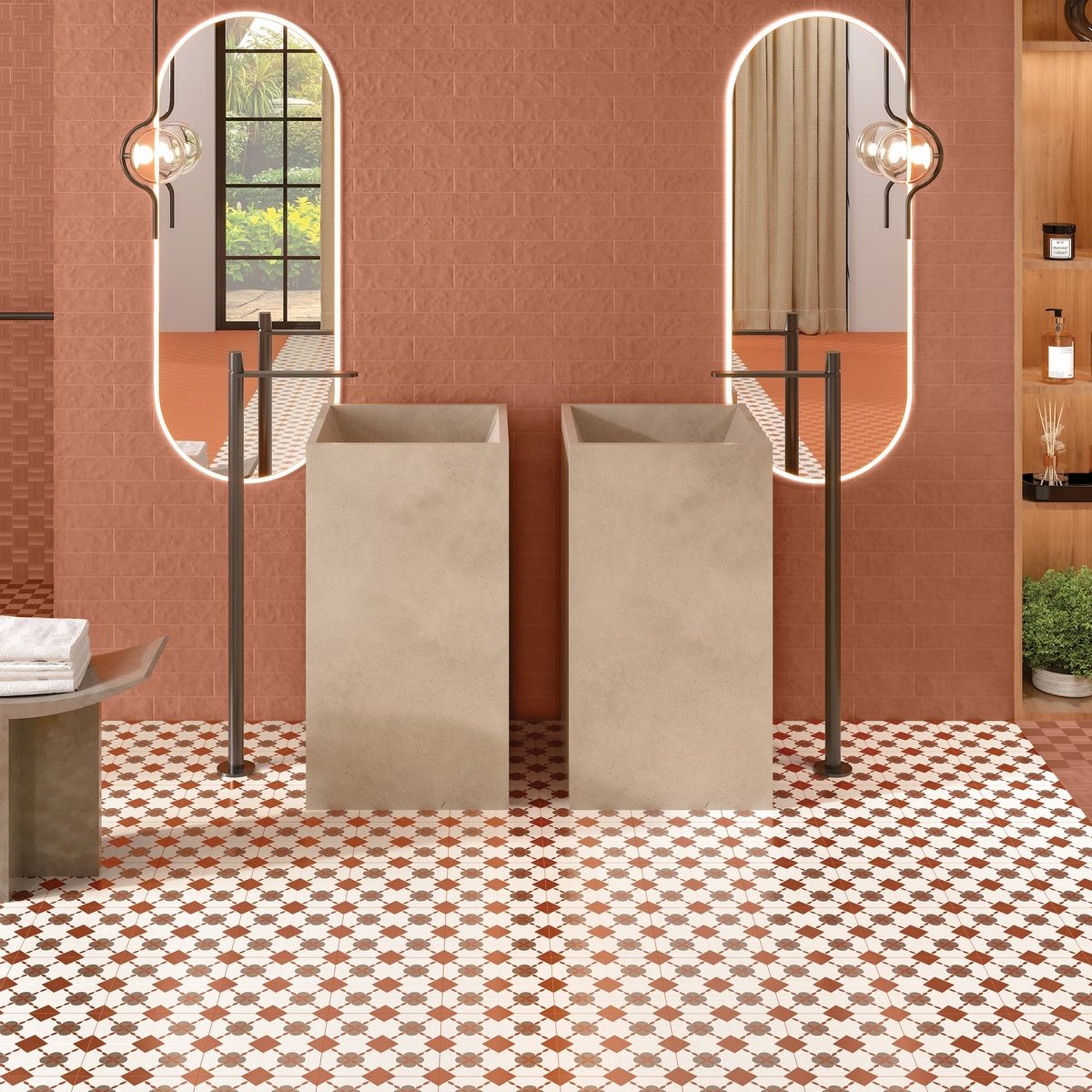 Керамогранит Monotone Peach Decor Matt 20x20 Керамогранит Monotone Peach Decor Matt 20x20