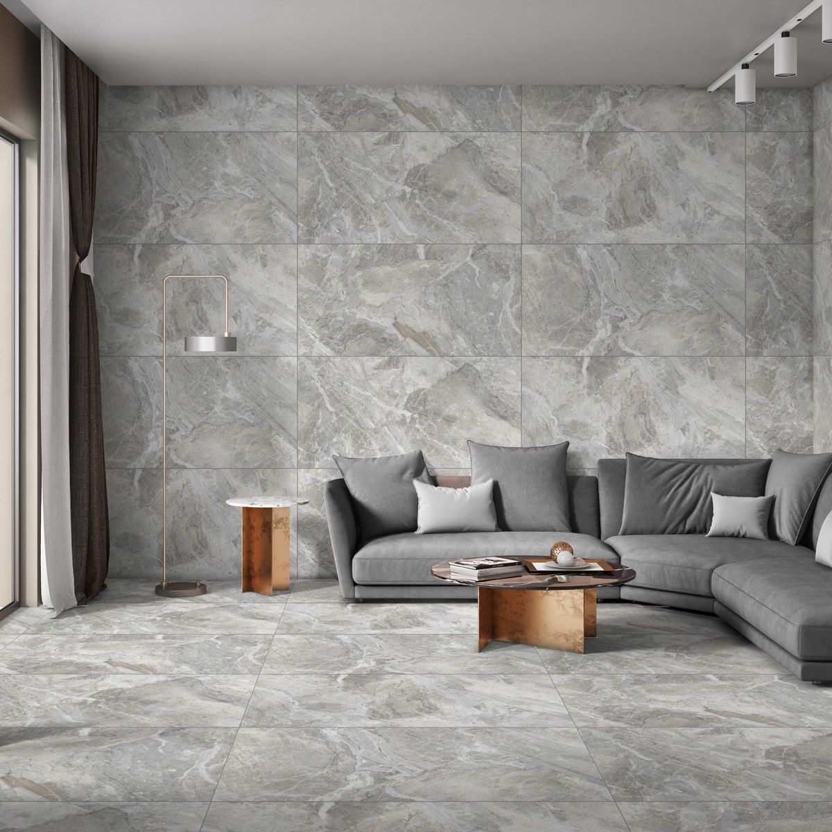 Керамогранит Luxury Nebula Grey Lap Carving 60x120 Керамогранит Luxury Nebula Grey Lap Carving 60x120