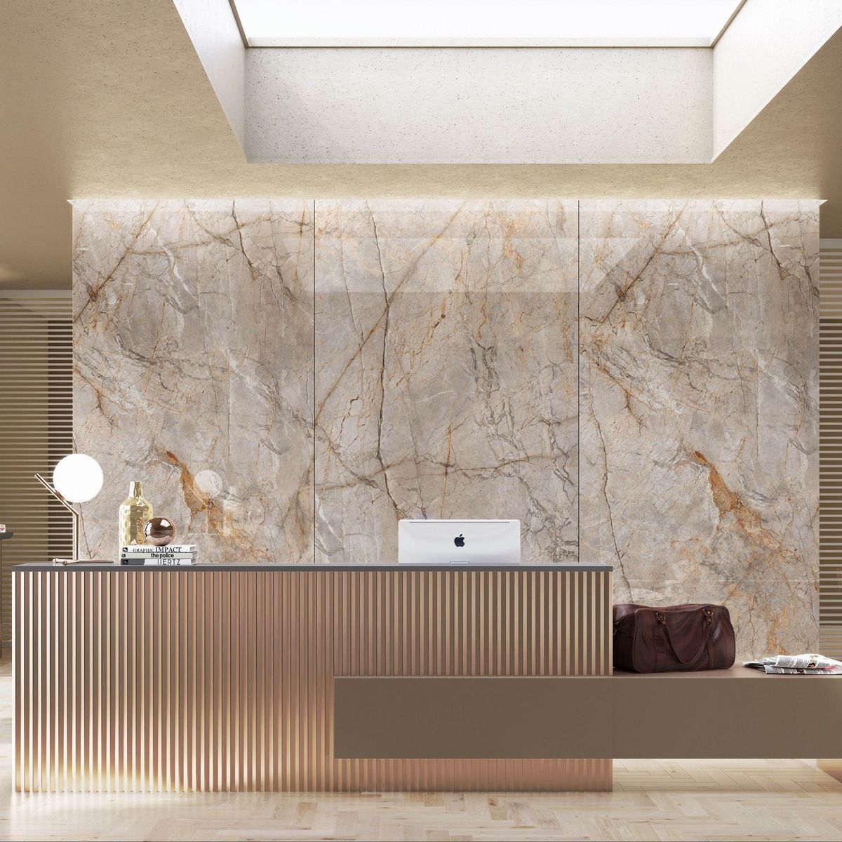 Керамогранит Titanium Silver River Classic Polished 120x280 Керамогранит Titanium Silver River Classic Polished 120x280