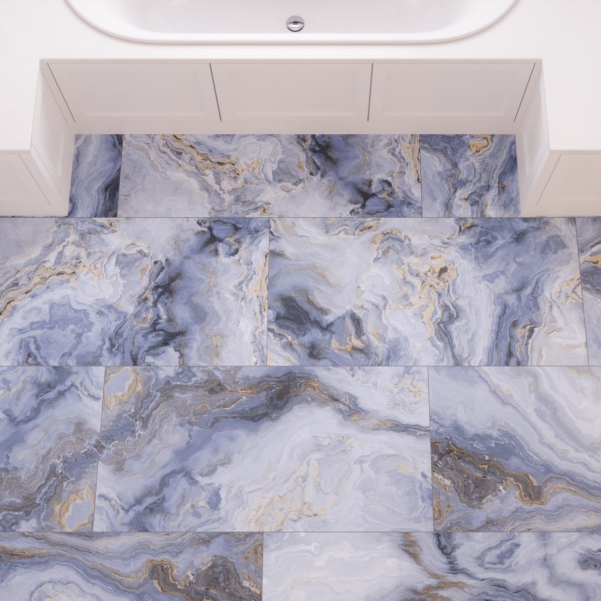 Керамогранит Luxury Arabesque Blue Polished 60x120 Керамогранит Luxury Arabesque Blue Polished 60x120