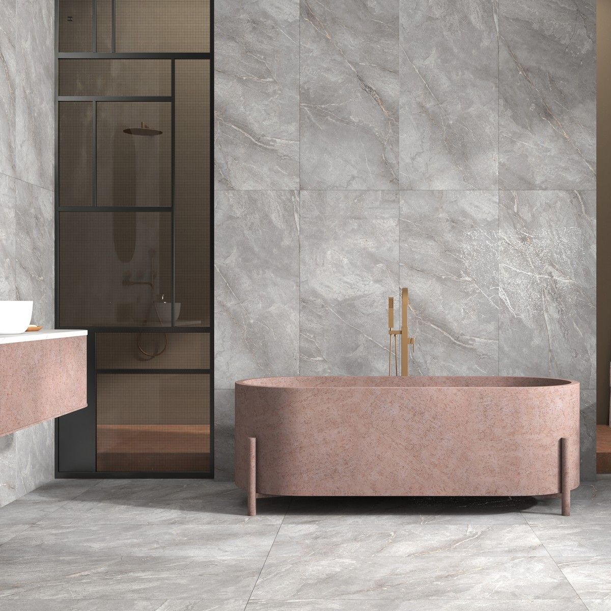 Керамогранит Marble Orobico Grey Carving 60x120 Керамогранит Marble Orobico Grey Carving 60x120