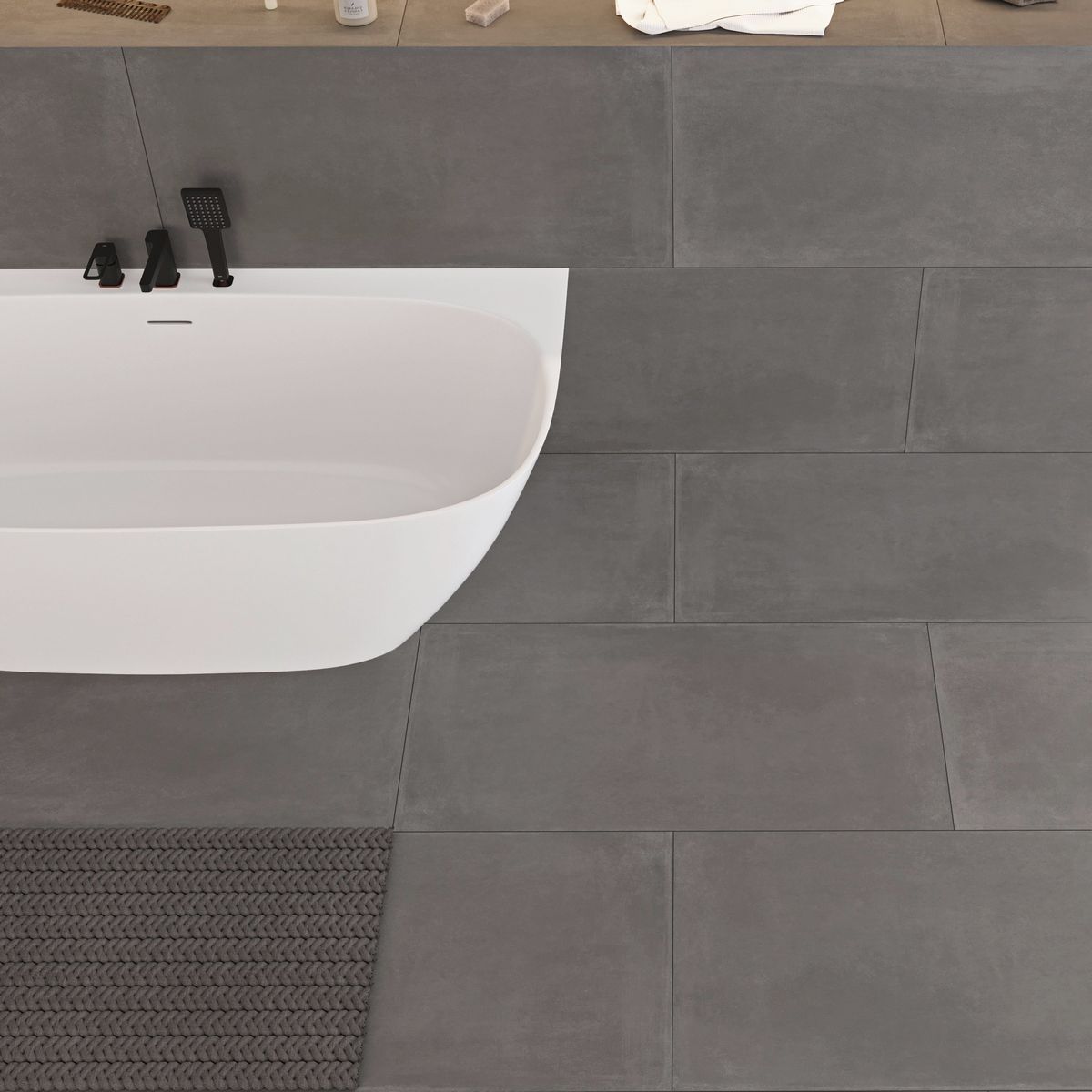 Керамогранит Concept Concrete Dark Matt 60x120 Керамогранит Concept Concrete Dark Matt 60x120