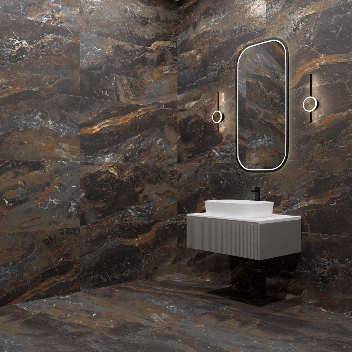 Керамогранит Sale Lawa Nero Carving 60x120 Керамогранит Sale Lawa Nero Carving 60x120