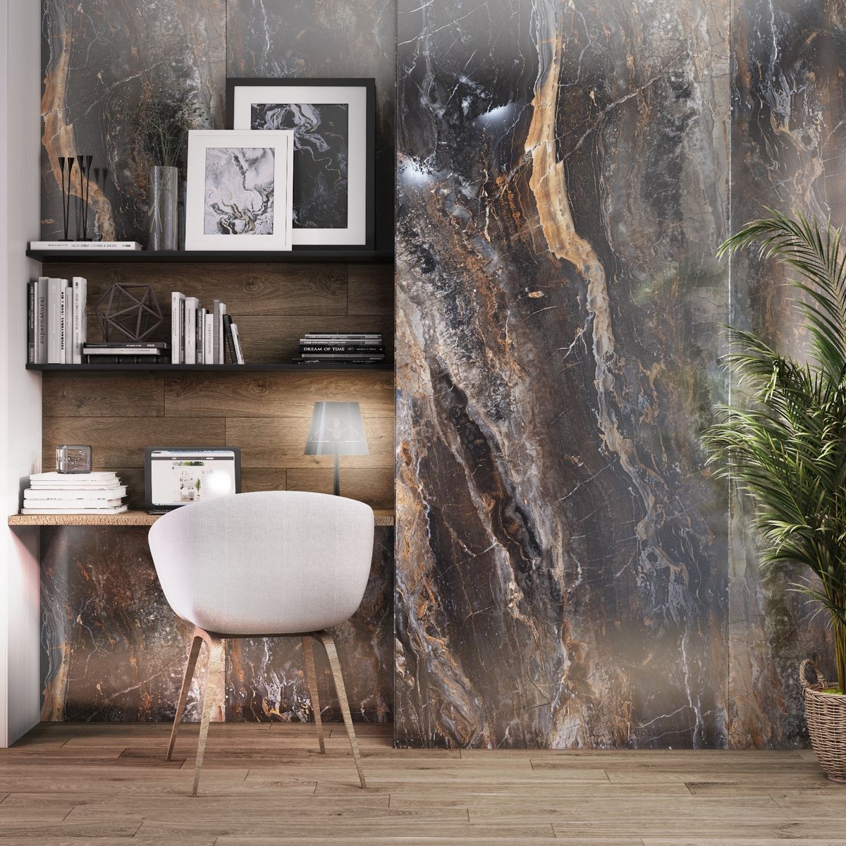 Керамогранит Titanium Lawa Nero Polished 120x280 Керамогранит Titanium Lawa Nero Polished 120x280