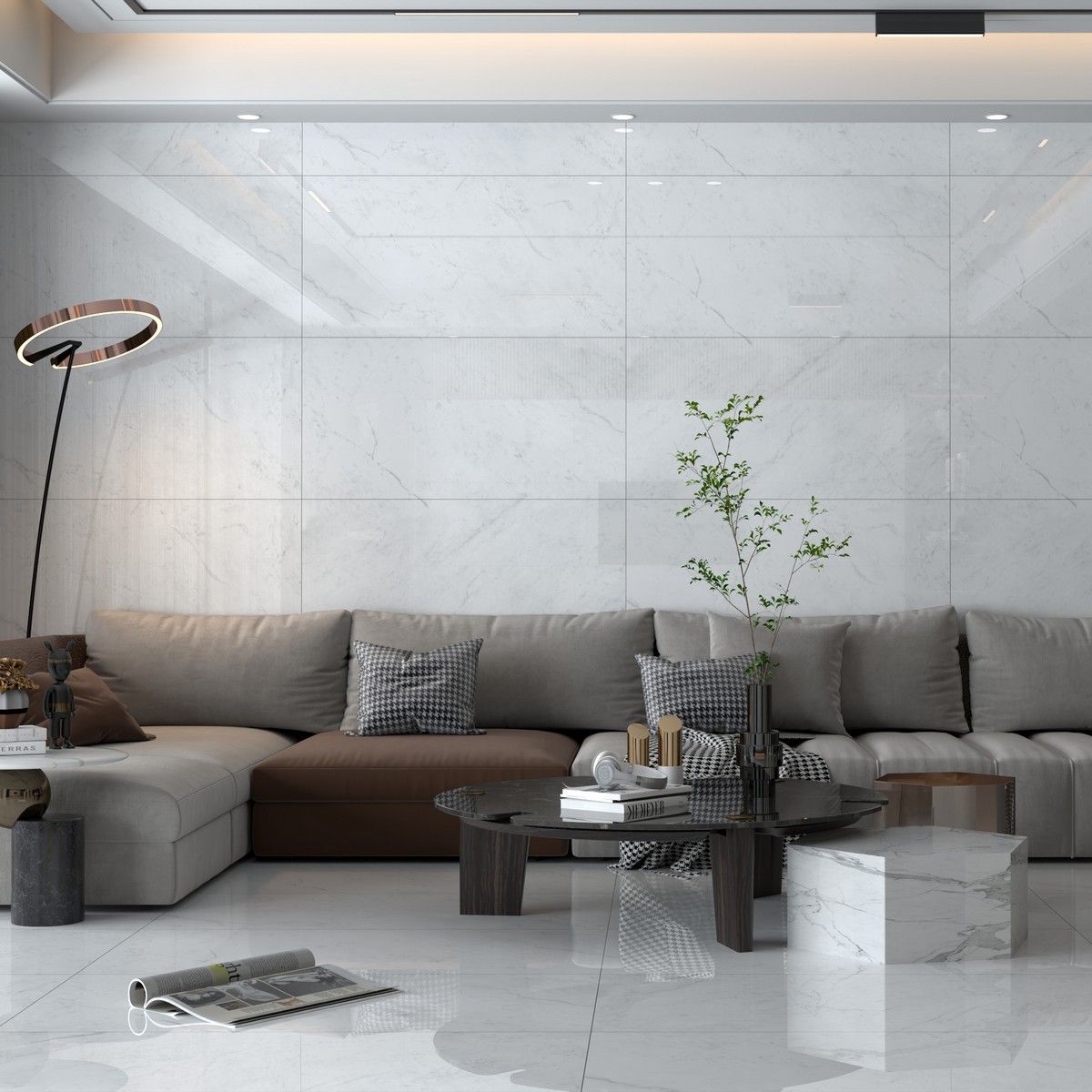 Керамогранит Classic Marble Carrara Antique Polished 60x120 Керамогранит Classic Marble Carrara Antique Polished 60x120